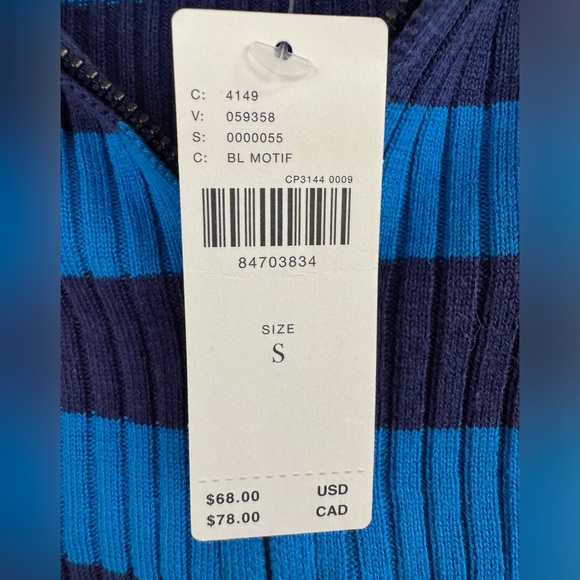 Anthropologie Striped Crop Top - Picture 7 of 7